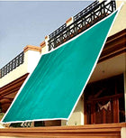 Kuber Industries Dark Green Sun Shade Sail Square Canopy | Agro Net/Shade for Balcony & Garden | Permeable UV Block Fabric Durable Outdoor-10 x 5 ft. (Green) 