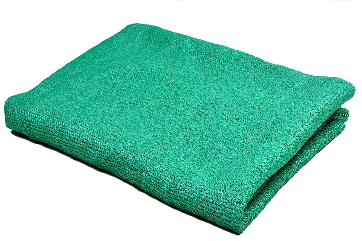 Kuber Industries Dark Green Sun Shade Sail Square Canopy | Agro Net/Shade for Balcony & Garden | Permeable UV Block Fabric Durable Outdoor-10 x 5 ft. (Green) 