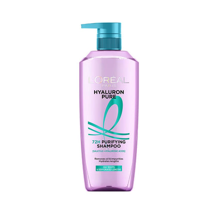 L’Oréal Paris Hyaluron Pure 72H purifying shampoo for fresh scalp & hydrated hair 800 ml plus Conditioner for smooth tangle-free hair; Regime 175 ml 