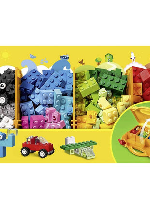 LEGO 10713 Classic Creative Suitcase, Toy Storage, Fun Colourful Basic Building Bricks for Kids, Multicolor (213 pieces) 