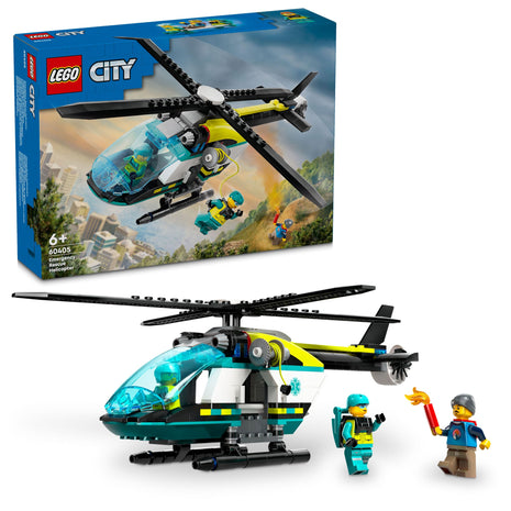 LEGO City Emergency Rescue Helicopter Building Kit 60405 (226 Pieces) 