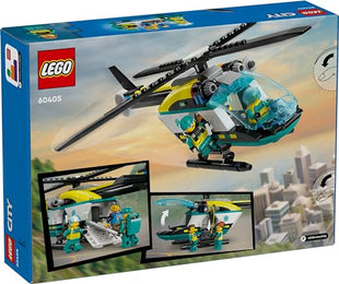 LEGO City Emergency Rescue Helicopter Building Kit 60405 (226 Pieces) 