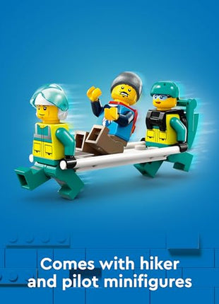 LEGO City Emergency Rescue Helicopter Building Kit 60405 (226 Pieces) 