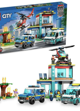 LEGO City Emergency Vehicles HQ 60371 Building Toy Set (706 Pcs),Multicolor 