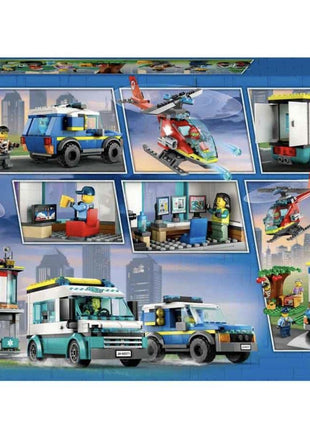LEGO City Emergency Vehicles HQ 60371 Building Toy Set (706 Pcs),Multicolor 
