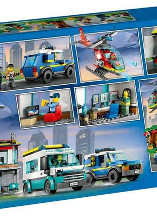 LEGO City Emergency Vehicles HQ 60371 Building Toy Set (706 Pcs),Multicolor 