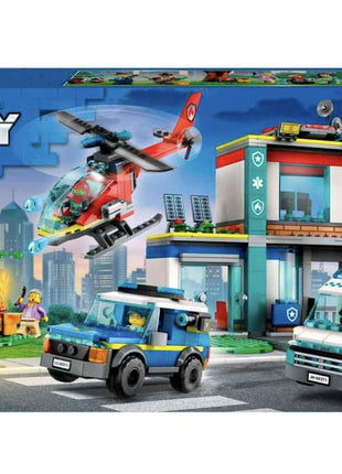 LEGO City Emergency Vehicles HQ 60371 Building Toy Set (706 Pcs),Multicolor 