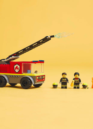 LEGO City Fire Ladder Truck, Firefighter Toy Vehicle Gift for Kids 60463 Building Blocks Toys for 4+ Gift for Boys and Girls 