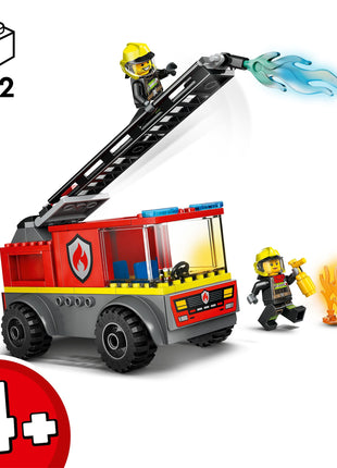 LEGO City Fire Ladder Truck, Firefighter Toy Vehicle Gift for Kids 60463 Building Blocks Toys for 4+ Gift for Boys and Girls 