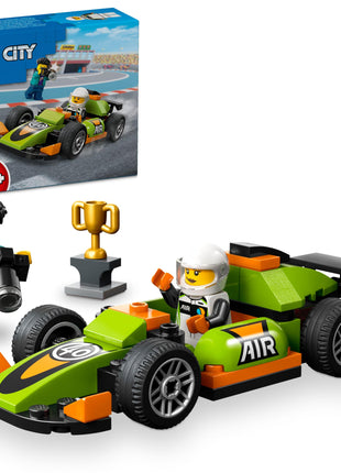 LEGO City Green Race Car Racing Vehicle Toy 60399 (56 Pieces) 