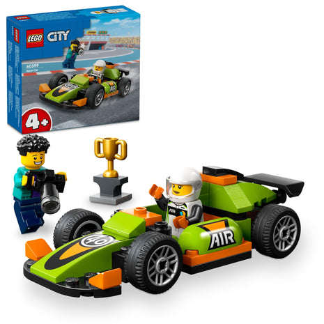 LEGO City Green Race Car Racing Vehicle Toy 60399 (56 Pieces) 