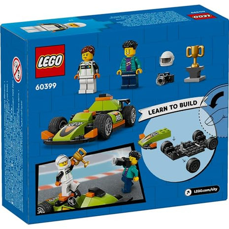 LEGO City Green Race Car Racing Vehicle Toy 60399 (56 Pieces) 