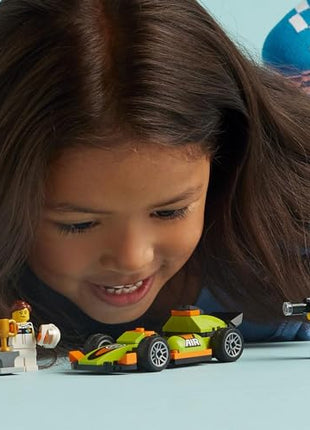 LEGO City Green Race Car Racing Vehicle Toy 60399 (56 Pieces) 