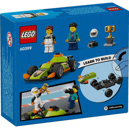LEGO City Green Race Car Racing Vehicle Toy 60399 (56 Pieces) 