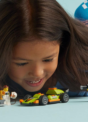LEGO City Green Race Car Racing Vehicle Toy 60399 (56 Pieces) 