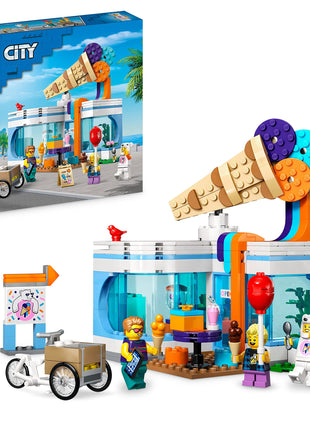 LEGO City Ice-Cream Shop 60363 Building Toy Set for Kids Aged 6+ (296 Pieces) 