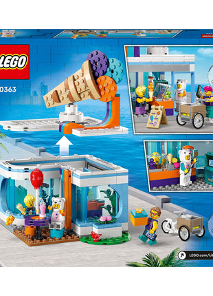 LEGO City Ice-Cream Shop 60363 Building Toy Set for Kids Aged 6+ (296 Pieces) 