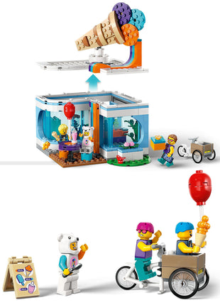 LEGO City Ice-Cream Shop 60363 Building Toy Set for Kids Aged 6+ (296 Pieces) 