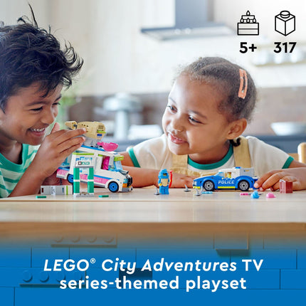 LEGO City Ice Cream Van Police Chase 60314 Building Kit (317 Pieces) 