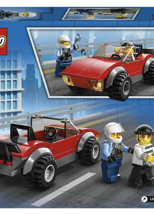 LEGO City Police Bike Car Chase 60392 Building Toy Set (59 Pcs),Multicolor 