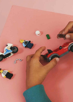 LEGO City Police Bike Car Chase 60392 Building Toy Set (59 Pcs),Multicolor 