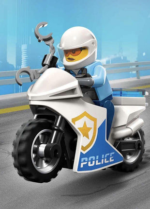 LEGO City Police Bike Car Chase 60392 Building Toy Set (59 Pcs),Multicolor 