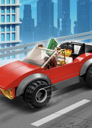 LEGO City Police Bike Car Chase 60392 Building Toy Set (59 Pcs),Multicolor 