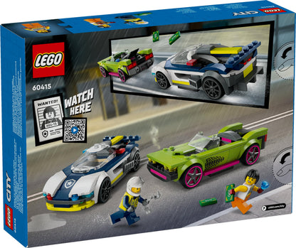 LEGO City Police Car and Muscle Car Chase Set 60415(213 Pieces) 