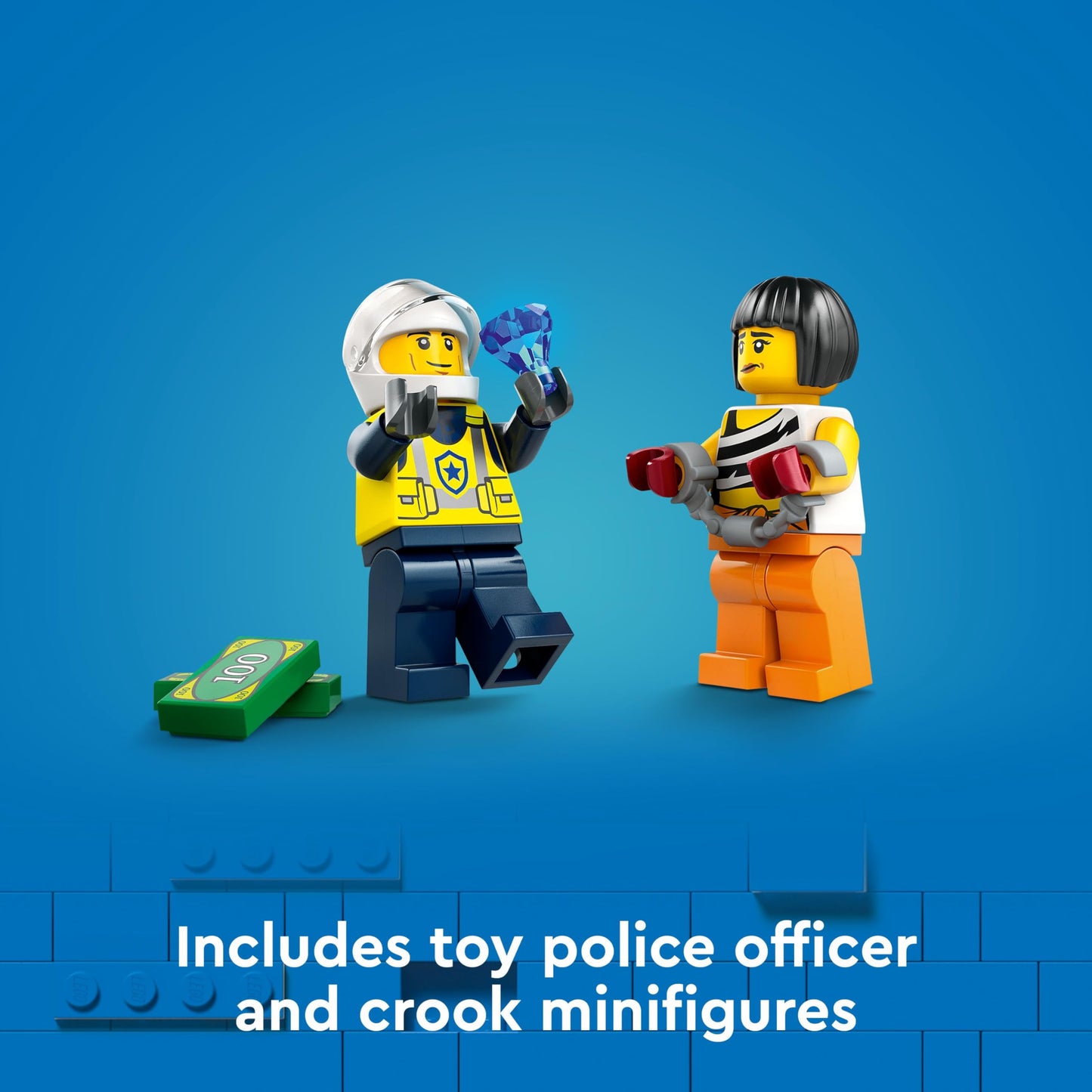 LEGO City Police Car and Muscle Car Chase Set 60415(213 Pieces) 