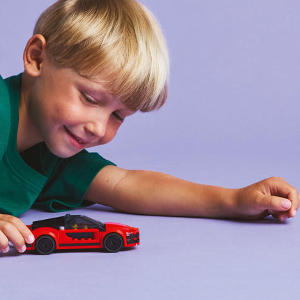 LEGO City Red Sports Car Supercar Toy Vehicle Set 60448 Building Blocks Toys for 5+ Gift for Boys and Girls 