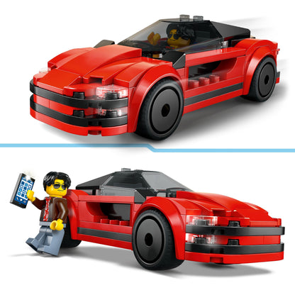 LEGO City Red Sports Car Supercar Toy Vehicle Set 60448 Building Blocks Toys for 5+ Gift for Boys and Girls 
