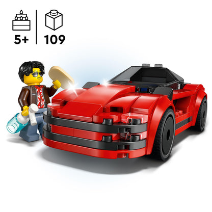 LEGO City Red Sports Car Supercar Toy Vehicle Set 60448 Building Blocks Toys for 5+ Gift for Boys and Girls 