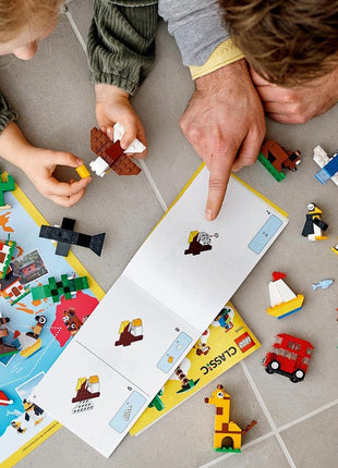 LEGO Classic Around The World 11015 Building Kit; 15 Toys for Kids (950 Pieces), Multi Color 