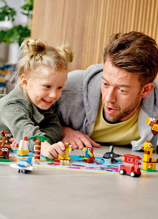 LEGO Classic Around The World 11015 Building Kit; 15 Toys for Kids (950 Pieces), Multi Color 