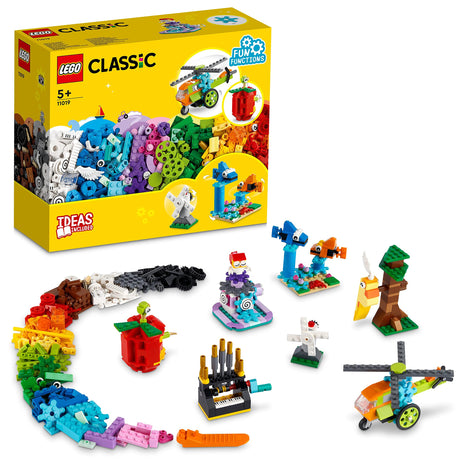 LEGO Classic Bricks&Functions 11019 Kids' Building Kit (500 Pcs),Multicolor 
