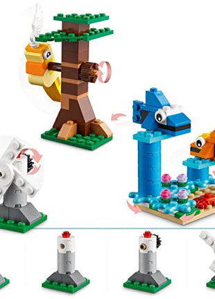 LEGO Classic Bricks&Functions 11019 Kids' Building Kit (500 Pcs),Multicolor 