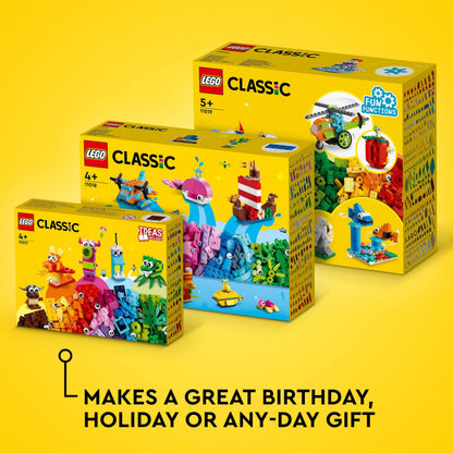 LEGO Classic Bricks&Functions 11019 Kids' Building Kit (500 Pcs),Multicolor 