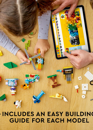 LEGO Classic Bricks&Functions 11019 Kids' Building Kit (500 Pcs),Multicolor 