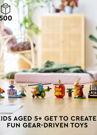 LEGO Classic Bricks&Functions 11019 Kids' Building Kit (500 Pcs),Multicolor 