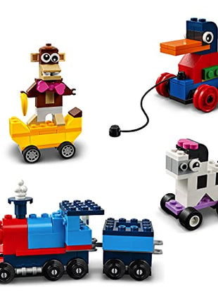 LEGO Classic Bricks&Wheels 11014 Kids' Building Kit (653 Pcs),Multicolor 