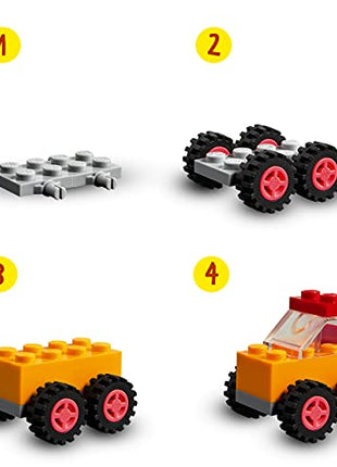 LEGO Classic Bricks&Wheels 11014 Kids' Building Kit (653 Pcs),Multicolor 