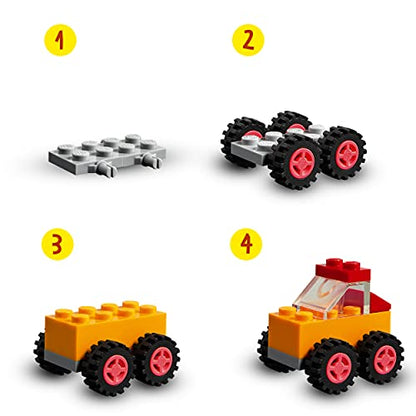 LEGO Classic Bricks&Wheels 11014 Kids' Building Kit (653 Pcs),Multicolor 