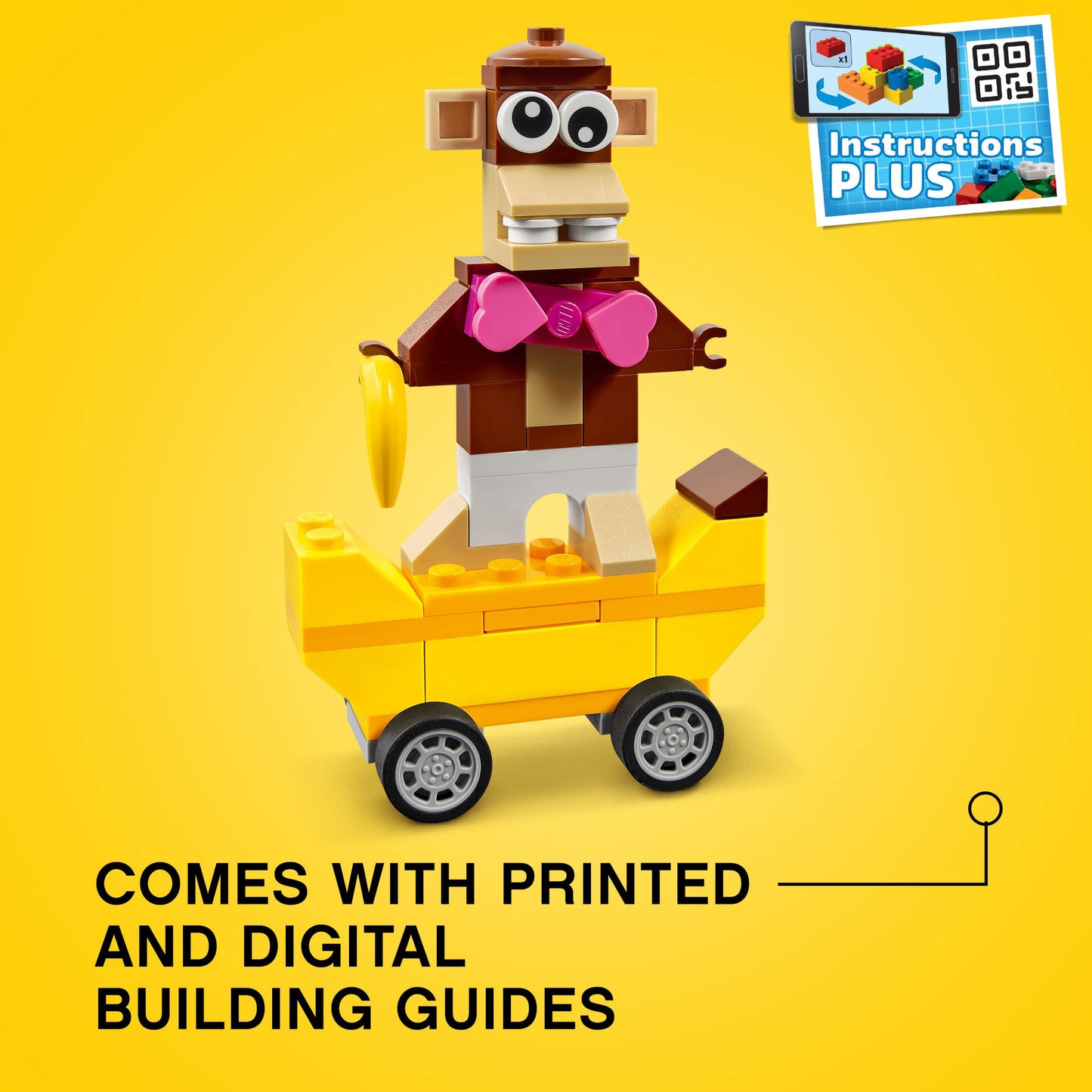 LEGO Classic Bricks&Wheels 11014 Kids' Building Kit (653 Pcs),Multicolor 