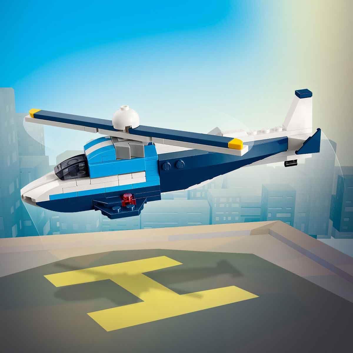 LEGO Creator 3in1 Aircraft: Race Plane Toy Vehicle Playset 31160 Building Blocks Toys for 7+ Gift for Boys and Girls 