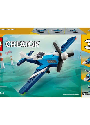 LEGO Creator 3in1 Aircraft: Race Plane Toy Vehicle Playset 31160 Building Blocks Toys for 7+ Gift for Boys and Girls 