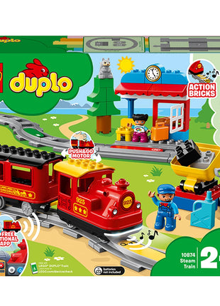 LEGO DUPLO Town Steam Train Building Blocks for Kids 2 to 5 Years (59 Pcs) 10874 