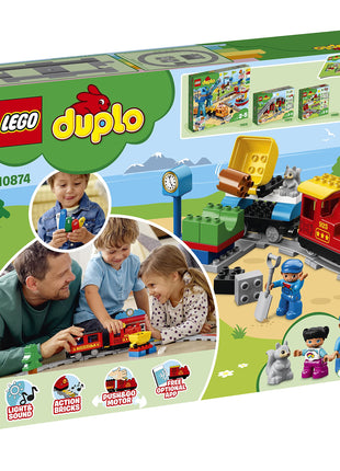 LEGO DUPLO Town Steam Train Building Blocks for Kids 2 to 5 Years (59 Pcs) 10874 