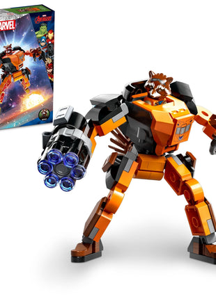 LEGO Marvel Rocket Mech Armour 76243 Building Toy Set (98 Pieces), Multi Color 