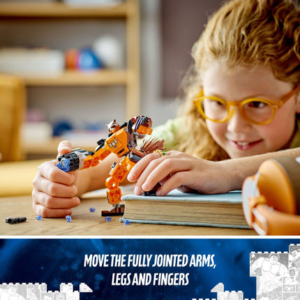 LEGO Marvel Rocket Mech Armour 76243 Building Toy Set (98 Pieces), Multi Color 