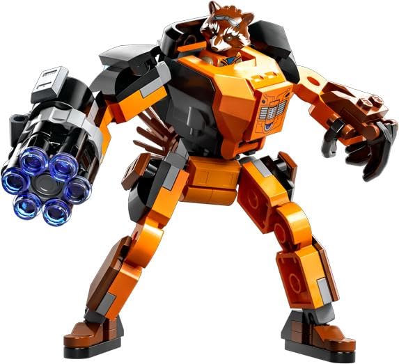 LEGO Marvel Rocket Mech Armour 76243 Building Toy Set (98 Pieces), Multi Color 